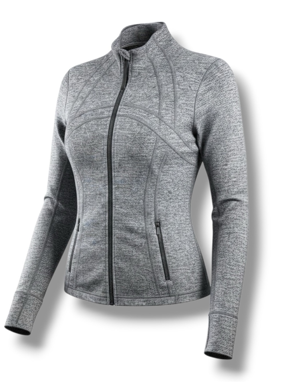 Lululemon Define Jacket Luon in Heathered Black Size 8